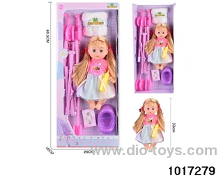 14 inch doll set with ic in window box