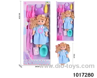 14 inch doll set with ic in window box