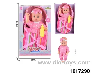 14 inch doll set in window box