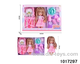 15 inch doll set with ic in window box