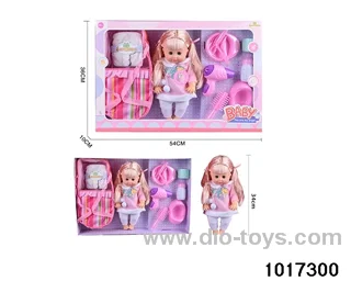 15 inch doll set with ic in window box