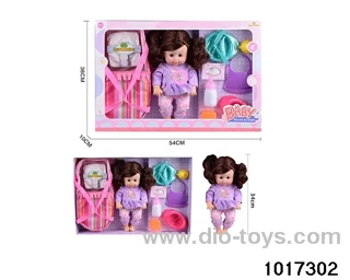15 inch doll set with ic in window box