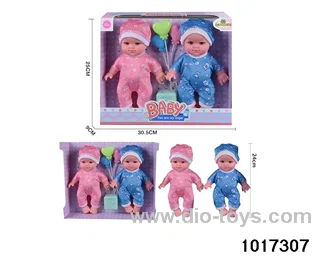 2pcs 10 inch doll set in window box