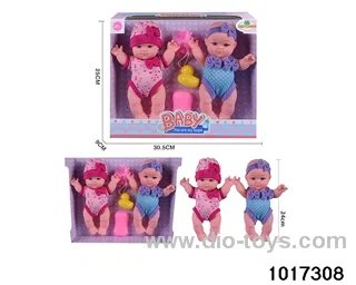 2pcs 10 inch doll set in window box