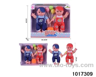 2pcs 10 inch doll set in window box