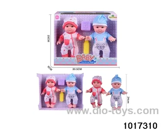 2pcs 10 inch doll set in window box