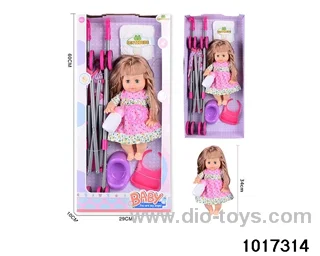 15 inch doll set with ic in window box