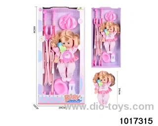 15 inch doll set with ic in window box