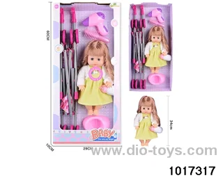 15 inch doll set with ic in window box