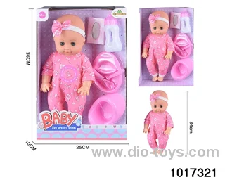 15 inch doll set with ic in window box