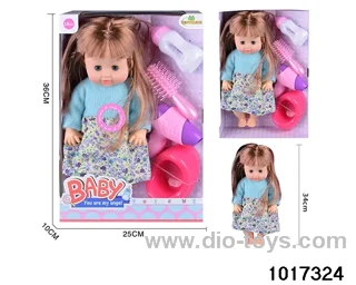 15 inch doll set with ic in window box
