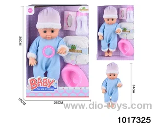 15 inch doll set with ic in window box