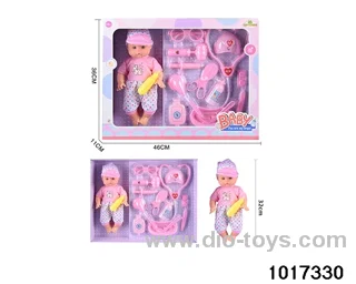 14 inch doll set in window box