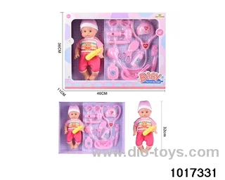 14 inch doll set in window box