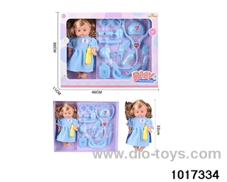 14 inch doll set in window box