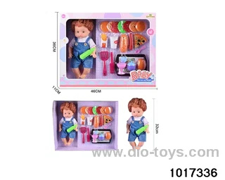14 inch doll set in window box