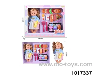 14 inch doll set in window box
