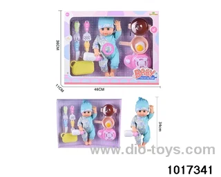 15 inch doll set with ic in window box