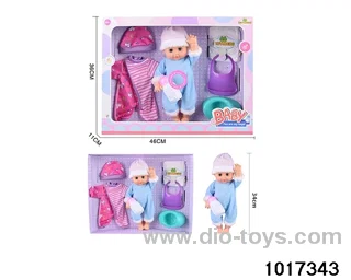 15 inch doll set with ic in window box