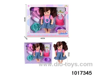 15 inch doll set with ic in window box