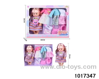 15 inch doll set with ic in window box