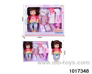15 inch doll set with ic in window box
