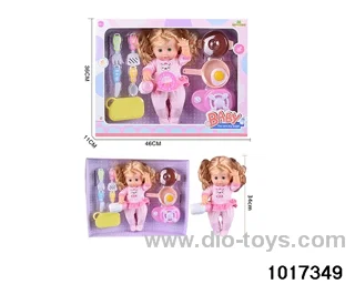 15 inch doll set with ic in window box