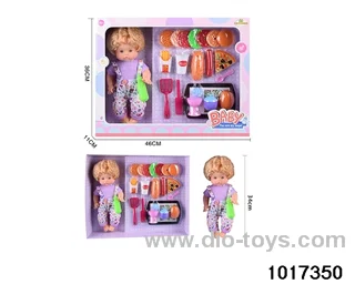 14 inch doll set in window box