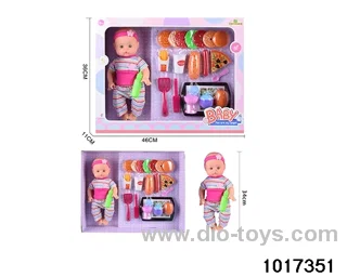 14 inch doll set in window box