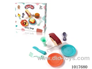 Color clay set (4 cans of 2 ounces) in color box