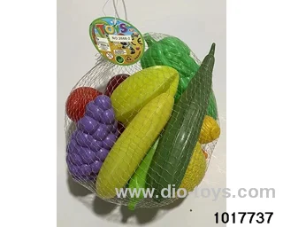 Fruit and vegetable toys in Net bag