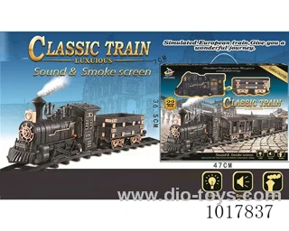 Electric smoking classic train with light &music in window box