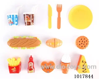 hamburger set in pp bag with header