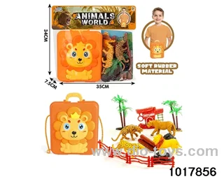 Forest animal scene set in PP bag with header
