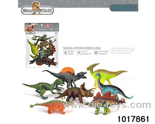 7pcs Dinosaurs in PP bag with header