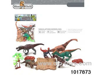 Dinosaur set in PP bag with header