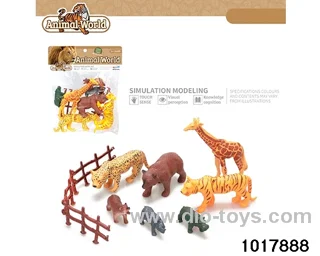 10pcs Forest Animals in PP bag with header
