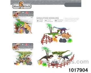 Dinosaur set（2 models mixed）in PP bag with header
