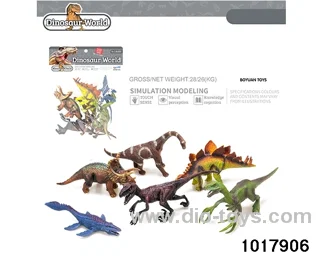 6pcs Dinosaur set in PP bag with header