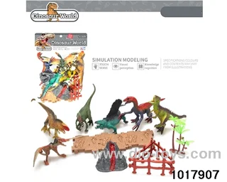 Dinosaur set in PP bag with header