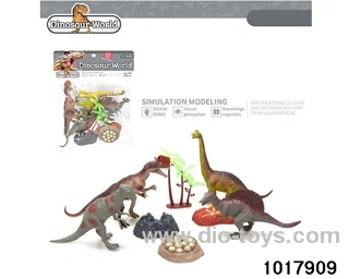8pcs Dinosaur set in PP bag with header
