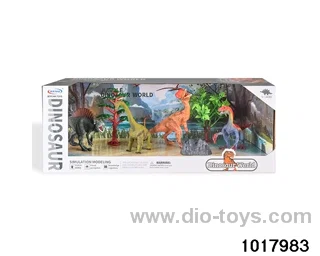 Dinosaur scene set in display box