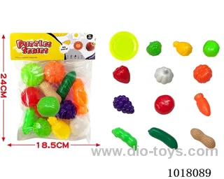 13pcs sliceable toy in PP bag with header