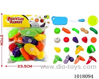 27pcs sliceable toy in PP bag with header
