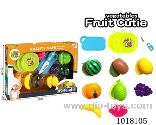 18pcs Fruit cutting toy in Window box