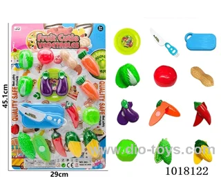 18pcs sliceable toy in Blister card