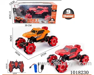 1:14 9ch RC Off-road stunt car 2color mixed loading in window box