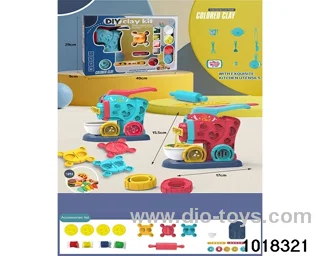 Color clay set in window box