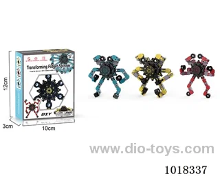 transforming fidget spinner 4color mixed loading in color box