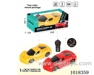 1:22 2ch RC car with light 2color mixed loading  in window box